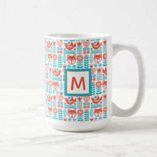 Mug Motif finlandais d'art populaire de Fox et