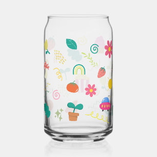 Mug motif fleur et palmier Kawaii Baby