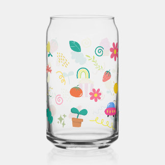 Mug motif fleur et palmier Kawaii Baby