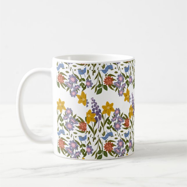 Mug Motif Fleurs (Gauche)