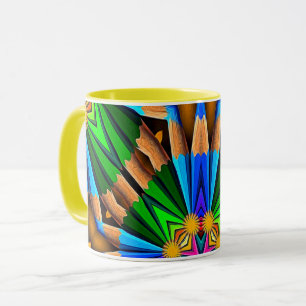 Mug Motif Fleurs Abstraites uniques
