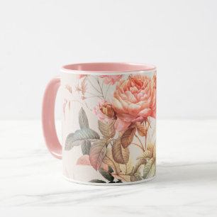 Mug motif floral
