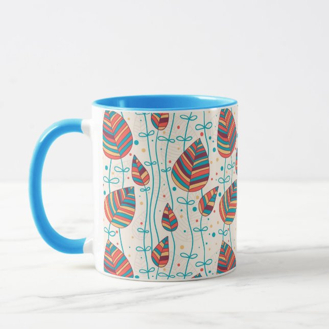 Mug Motif floral 5 2 (Gauche)