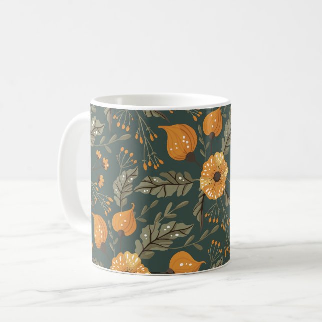 Mug Motif floral Boho (Devant gauche)