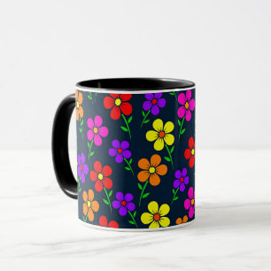 Mug Motif floral coloré