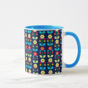 Mug Motif floral coloré