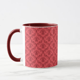 Mug Motif floral damassé