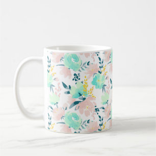 Mug Motif floral d'aquarelle