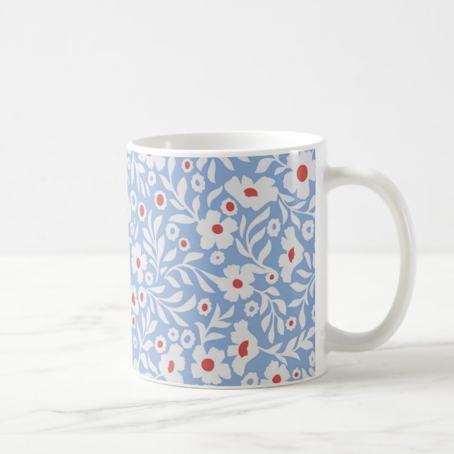 Mug Motif floral du bois (Droite)
