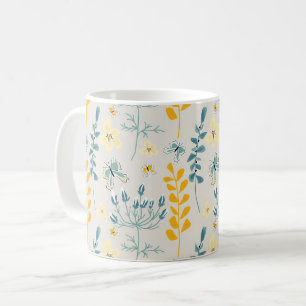 Mug Motif floral mignon avec papillons