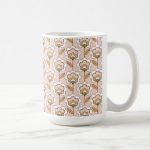 Mug Motif floral moderne de la moitié du siècle