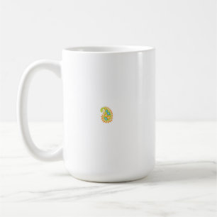 Mug Motif floral orange avec motifs symétriques dans u