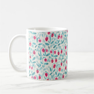 Mug Motif floral sans aquarelle sur papier
