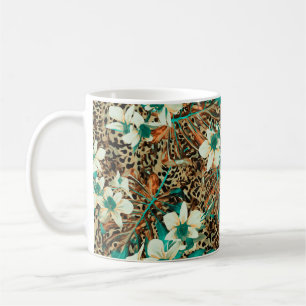 Mug Motif floral sans soudure avec orchidées