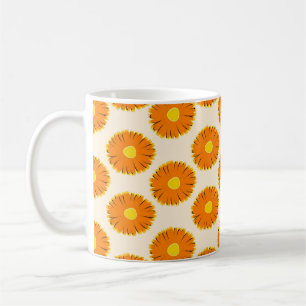 Mug Motif floral sans soudure. motif transparent avec