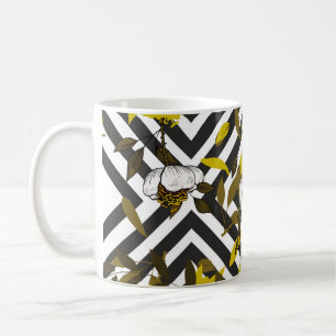 Mug Motif floral tendance. Motif sans soudure isolé.