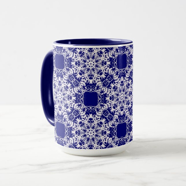 Mug motif floral victorien (Devant gauche)