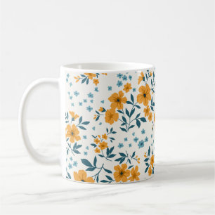 Mug Motif floral vintage et tendance. Sans fin