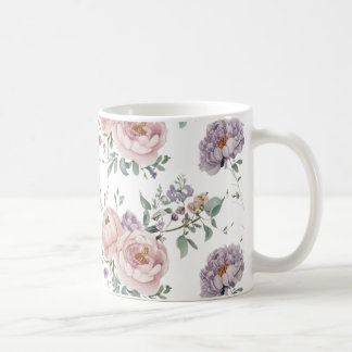 Mug Motif fluide floral