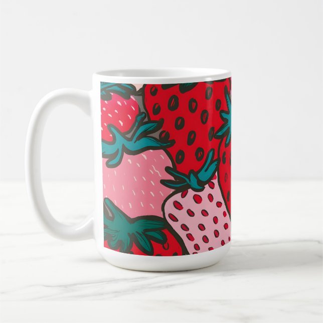 Mug Motif Fraise (Gauche)