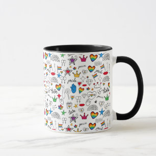 Mug Motif Gay pride Doodle