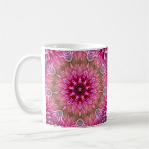 Mug Motif géométrique à fleurs rose Mandala-67545
