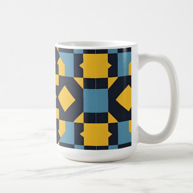 Mug Motif géométrique Abstrait aux couleurs vives (Droite)
