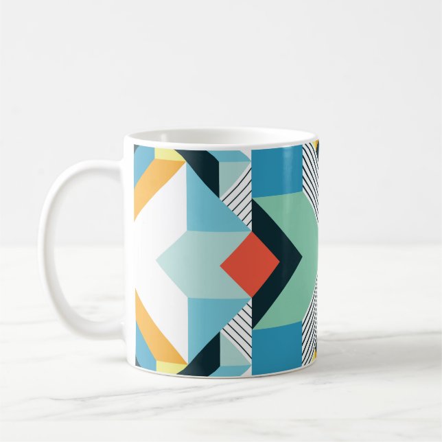 Mug Motif géométrique Abstrait moderne. (Gauche)