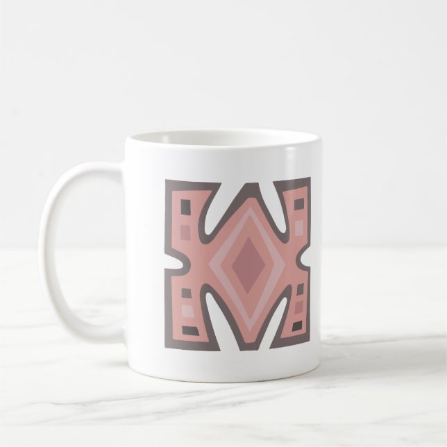 Mug motif géométrique africain Abstrait (Gauche)