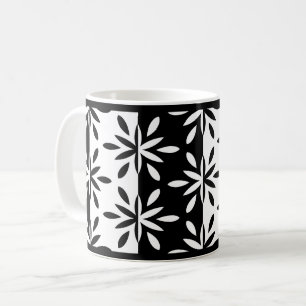 Mug Motif géométrique C en noir et blanc
