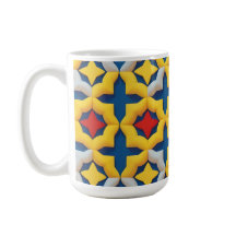 Motif géométrique dynamique avec couleurs vives