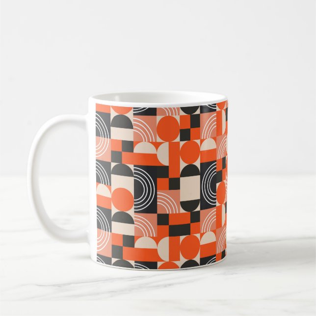 Mug Motif géométrique en blocs de couleurs vives.  (Gauche)