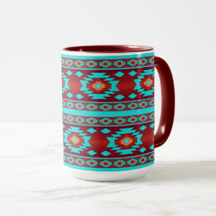 Mug Motif géométrique ethnique.