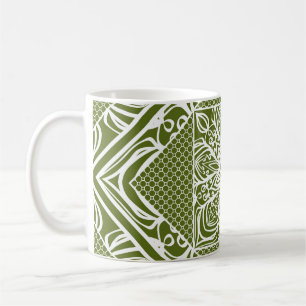 Mug Motif géométrique fleurie sans couture. illustr vi