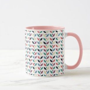 Mug Motif géométrique floral d'art populaire