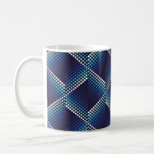 Mug Motif géométrique ondulé sans couture avec points