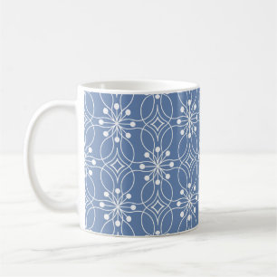 Mug Motif géométrique sans couture avec lignes ondulée