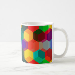 Mug Motif Hexagon coloré géométrique