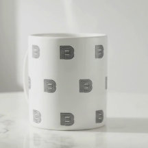 Motif Initial Monogramme Moderne Minimaliste