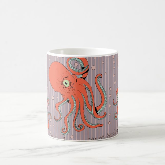 Mug Motif japonais de poulpe (Centre)