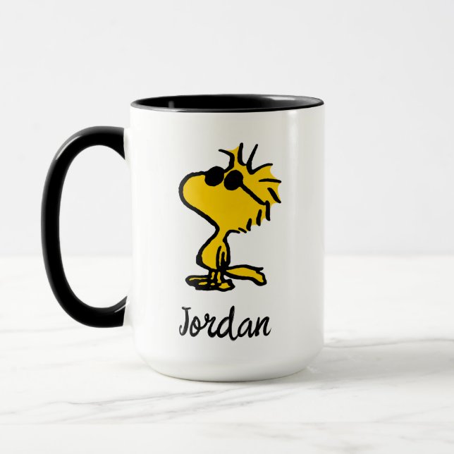 Mug Motif Lunettes de soleil Cool Woodstock | Ajouter  (Gauche)
