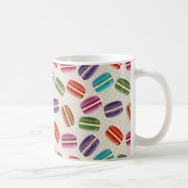 Mug Motif Macaron français mignon (Droite)