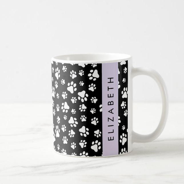 Mug Motif mâle, Patrouilles de chien, Noir et Blanc, V (Droite)