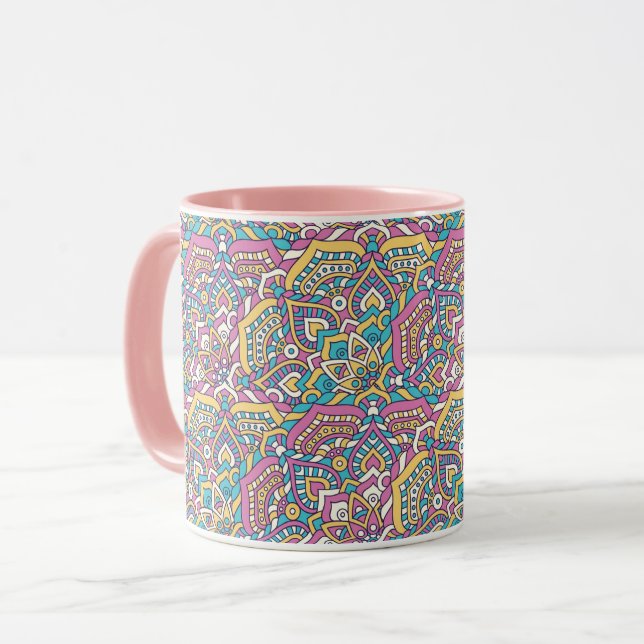 Mug Motif Mandala (Devant gauche)