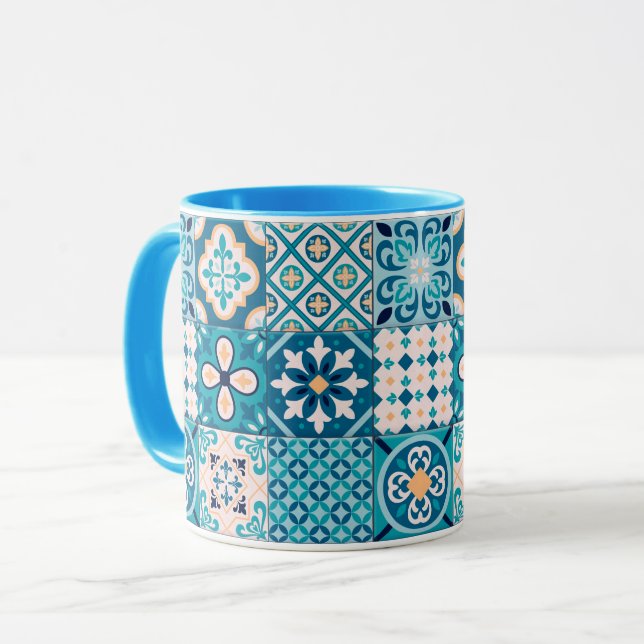 Mug Motif marocain en carreaux (Devant gauche)