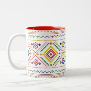 Mug Motif Marocain Géométrique Tribal Bohème