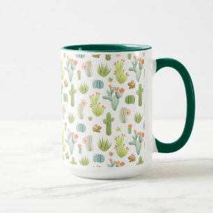 Mug Motif mignon de position de cactus