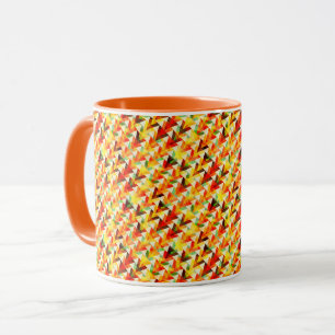 Mug Motif mignon de triangles abstraits