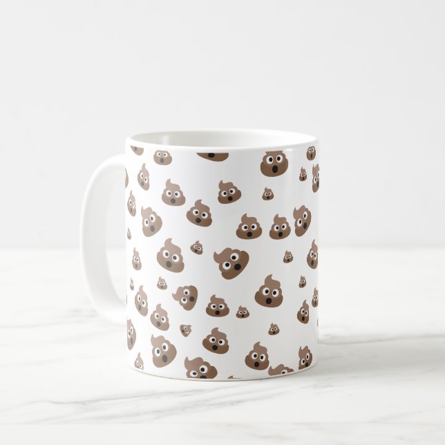 Mug Motif mignon d'Emoji de dunette (Devant gauche)