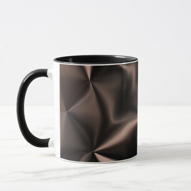 Mug Motif mixte de fragment de bronze abstrait (Gauche)